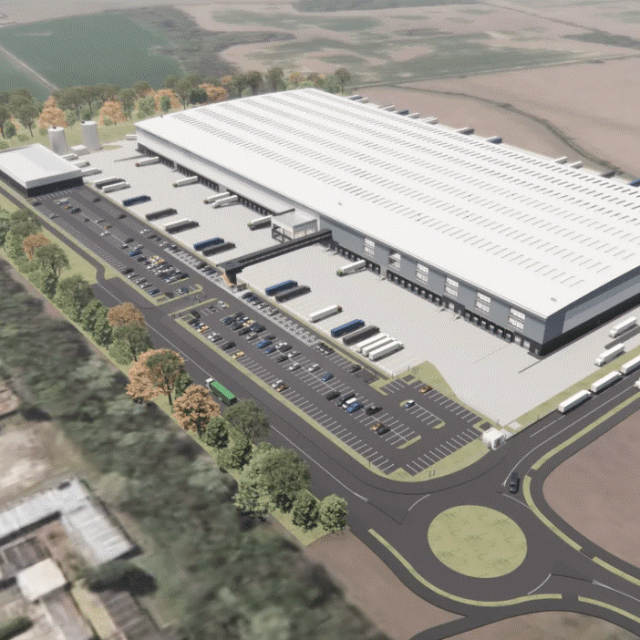 Image of Iceland warehouse from a birds eye view