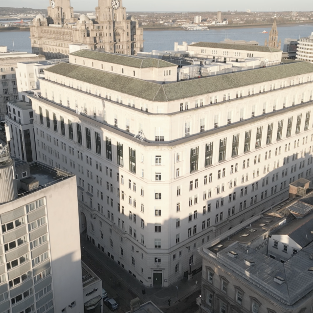 Birds eye view of India Buildings